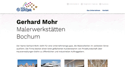 Desktop Screenshot of mohr-maler.de